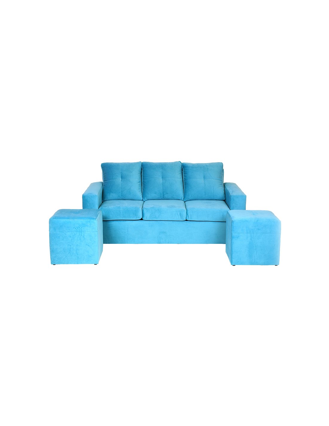 living-emilia-sofa-3-cuerpos-2-pouf-felpa-turquesa