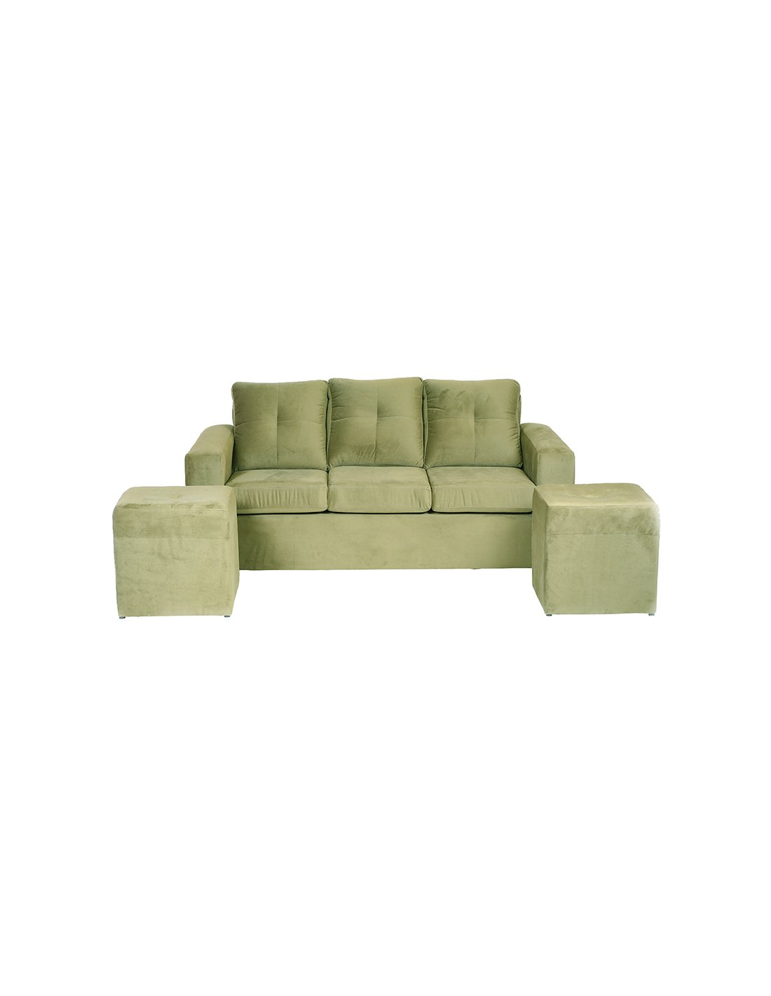 living-emilia-sofa-3-cuerpos-2-pouf-felpa-verde-musgo